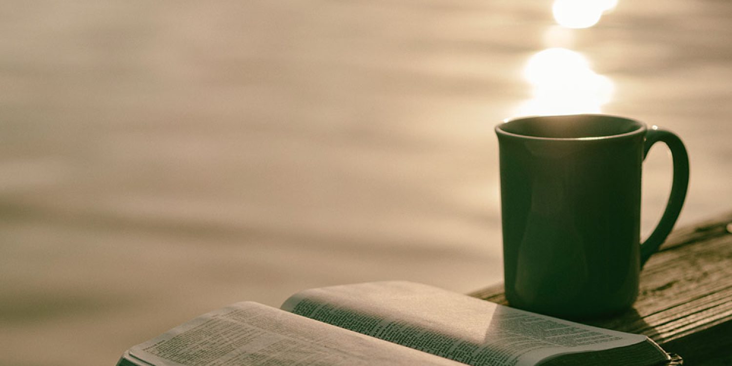 Hábitos de lectura, ocio. Paisaje tranquilo con libro y taza de café